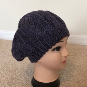 Ladies Knitted Hat dark gray